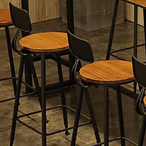 Contemporary Style Metal Bar-stool PU Leather Counter Bar Stool for Kitchen