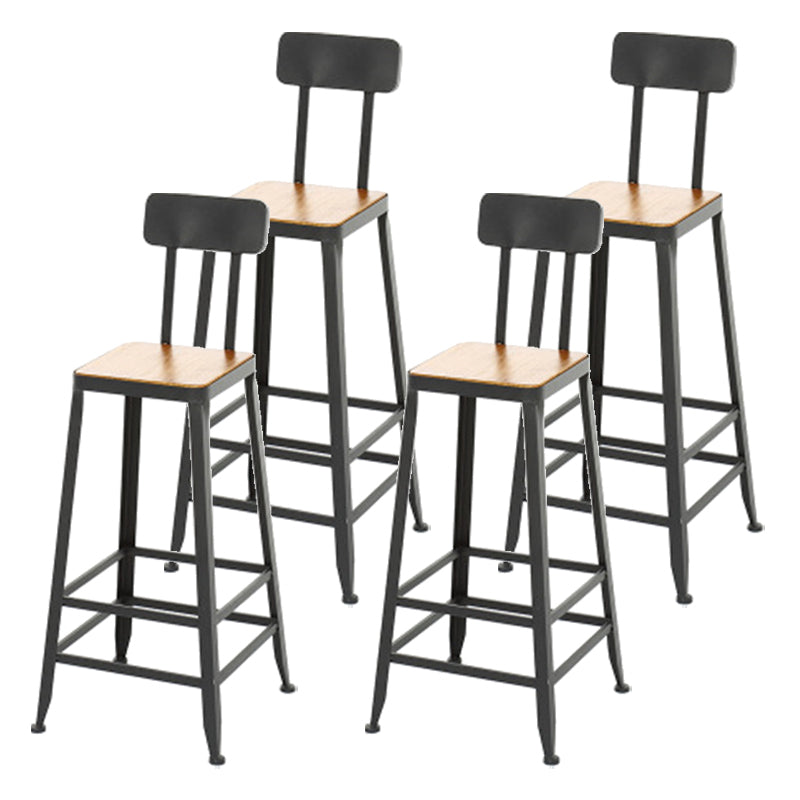 Contemporary Style Metal Bar-stool PU Leather Counter Bar Stool for Kitchen