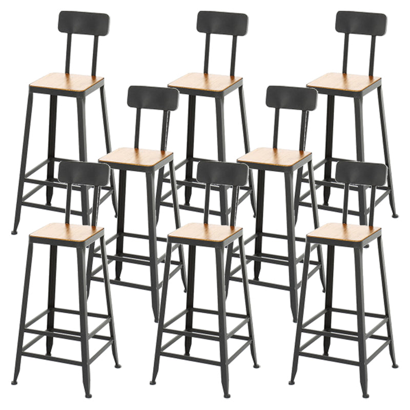 Contemporary Style Metal Bar-stool PU Leather Counter Bar Stool for Kitchen