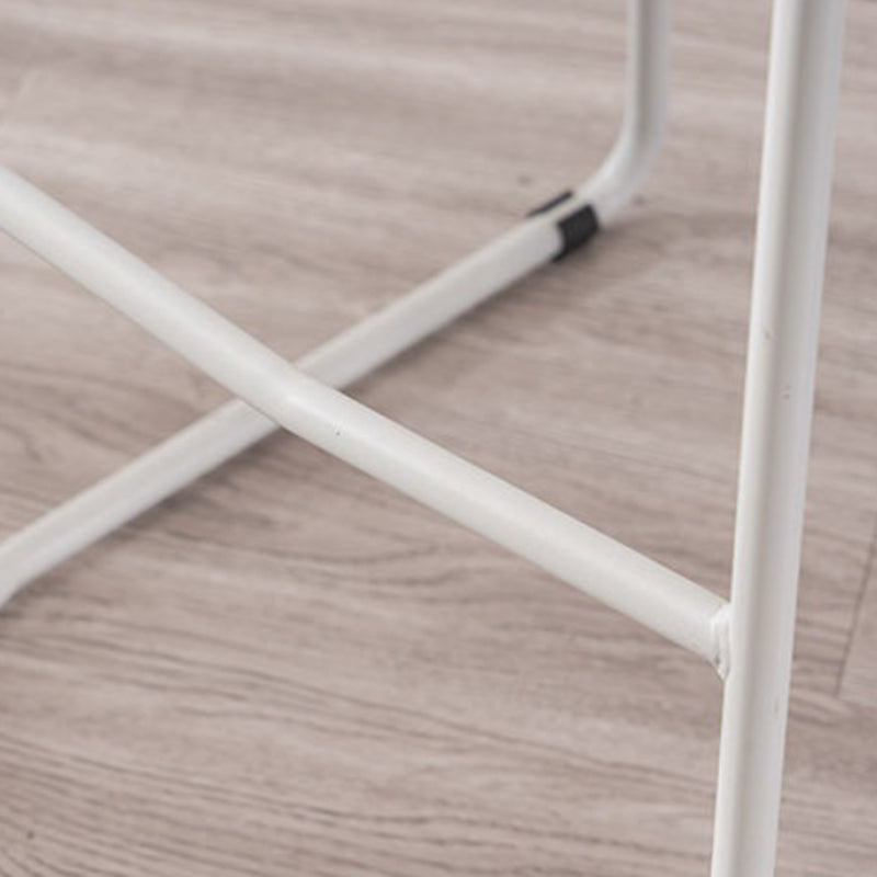 Modern Backrest Counter Stool Iron Cafe Bar Stool with Acrylic Seat