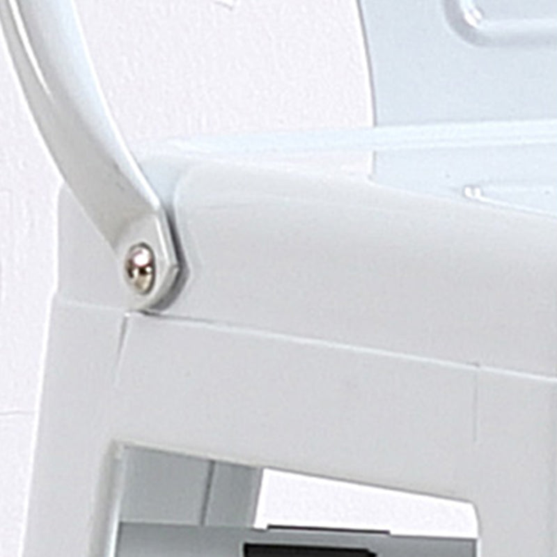 Industrial Low Back Counter Stool Metal Counter Height Stools