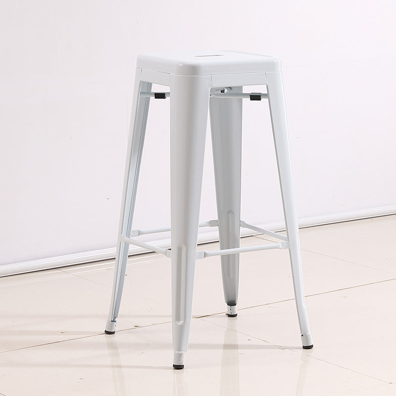 Industrial Backless Counter Stool Metal Counter Height Stools