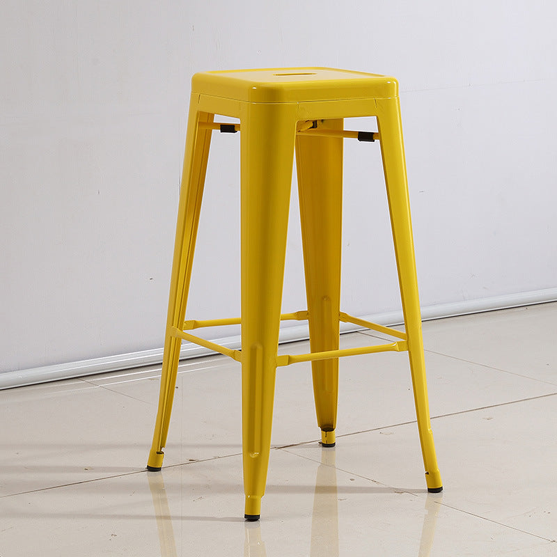 Industrial Backless Counter Stool Metal Counter Height Stools