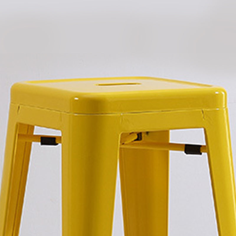 Industrial Backless Counter Stool Metal Counter Height Stools