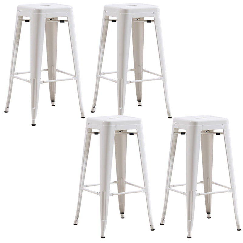 Industrial Backless Counter Stool Metal Counter Height Stools