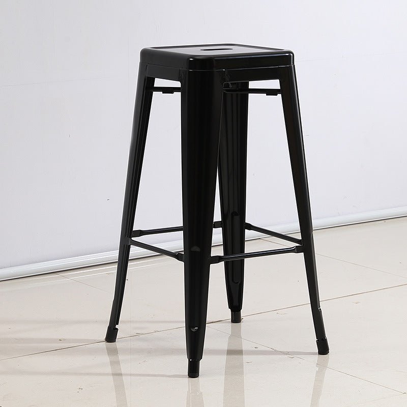 Industrial Backless Counter Stool Metal Counter Height Stools
