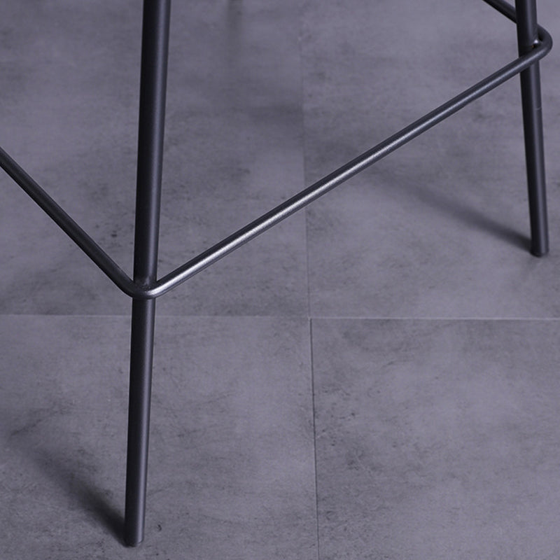 Modern Plastic Bar-stool Bucket Seat Counter Bar Stool with Metal Legs