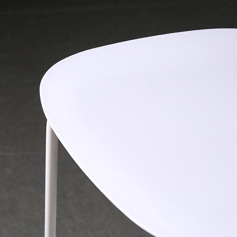 Modern Plastic Bar-stool Square Seat Counter Bar Stool with Metal Legs