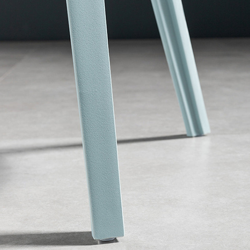 Industrial Low Back Counter Stool Metal Counter Height Stools with Swivel