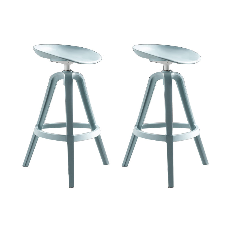 Industrial Low Back Counter Stool Metal Counter Height Stools with Swivel