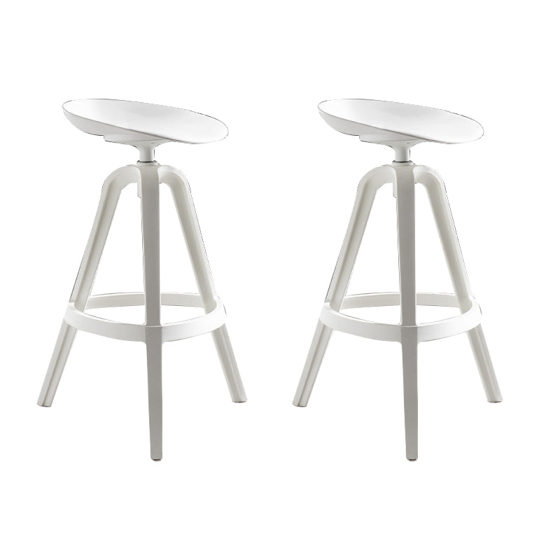 Industrial Low Back Counter Stool Metal Counter Height Stools with Swivel