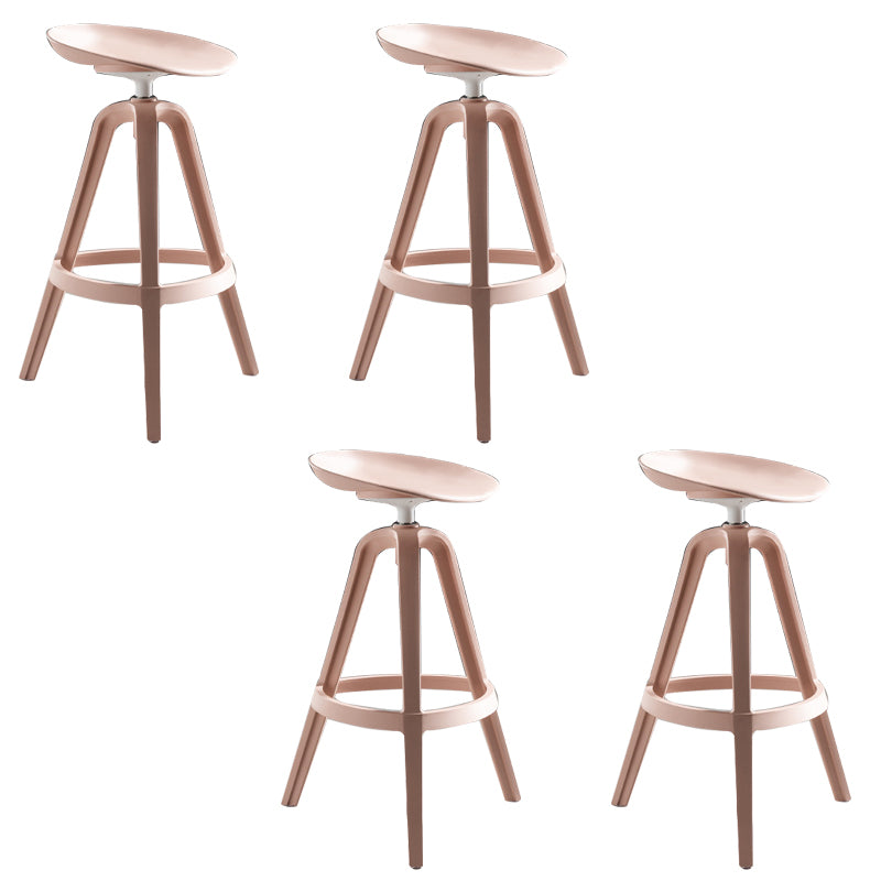 Industrial Low Back Counter Stool Metal Counter Height Stools with Swivel