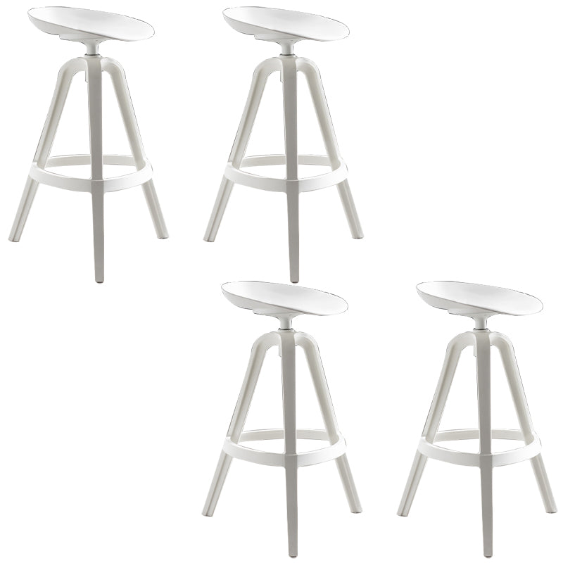 Industrial Low Back Counter Stool Metal Counter Height Stools with Swivel