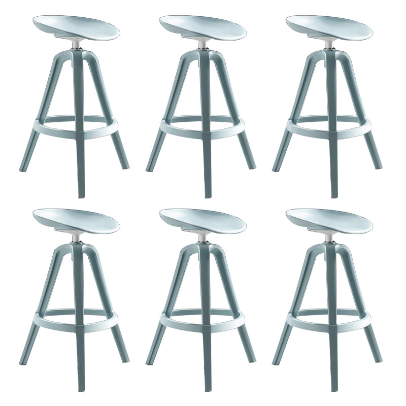 Industrial Low Back Counter Stool Metal Counter Height Stools with Swivel