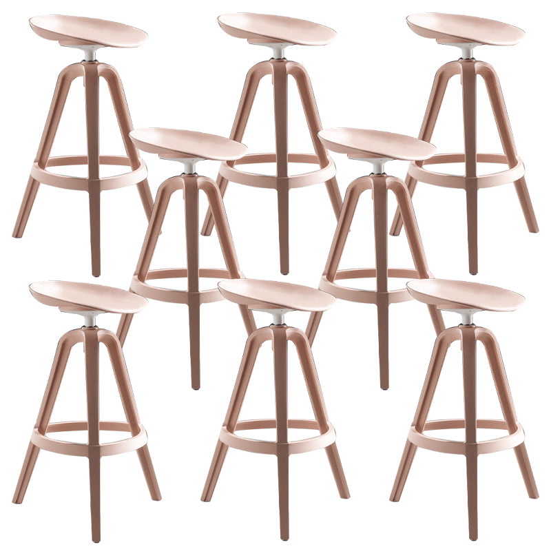 Industrial Low Back Counter Stool Metal Counter Height Stools with Swivel