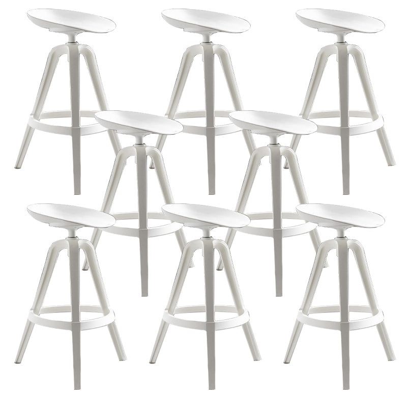 Industrial Low Back Counter Stool Metal Counter Height Stools with Swivel