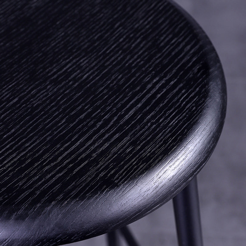 Modern Style Bar-stool Round Seat Counter Bar Stool with Metal Legs for Home