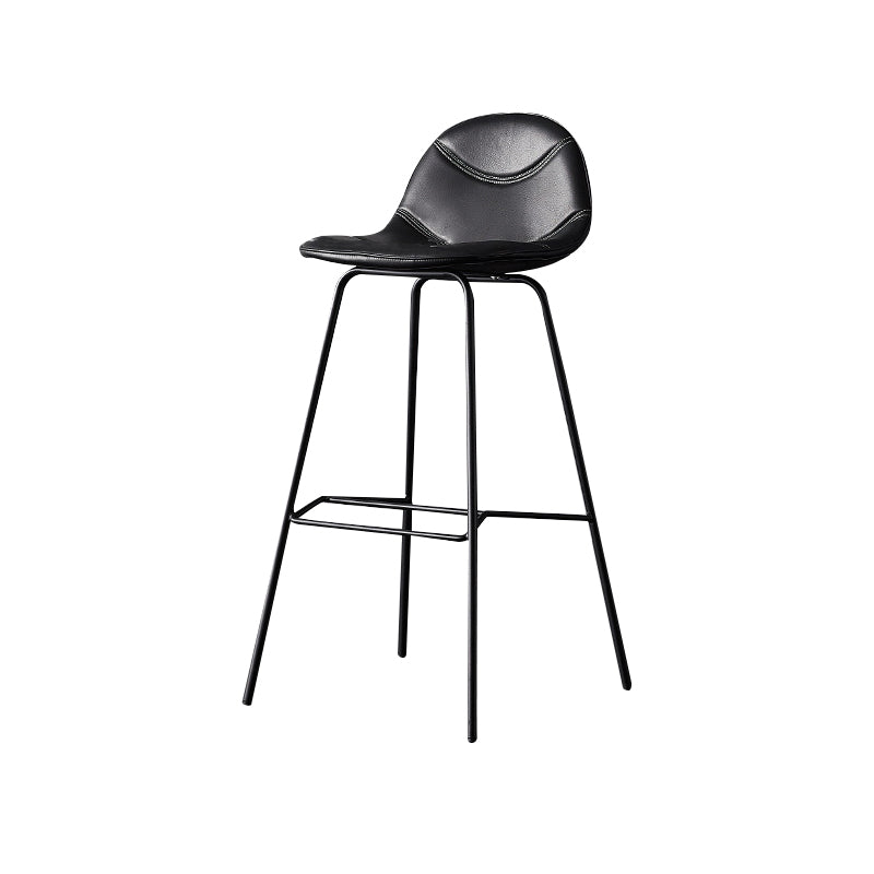 Modern Style Bar-stool Bucket Seat Counter Bar Stool with Metal Legs for Home
