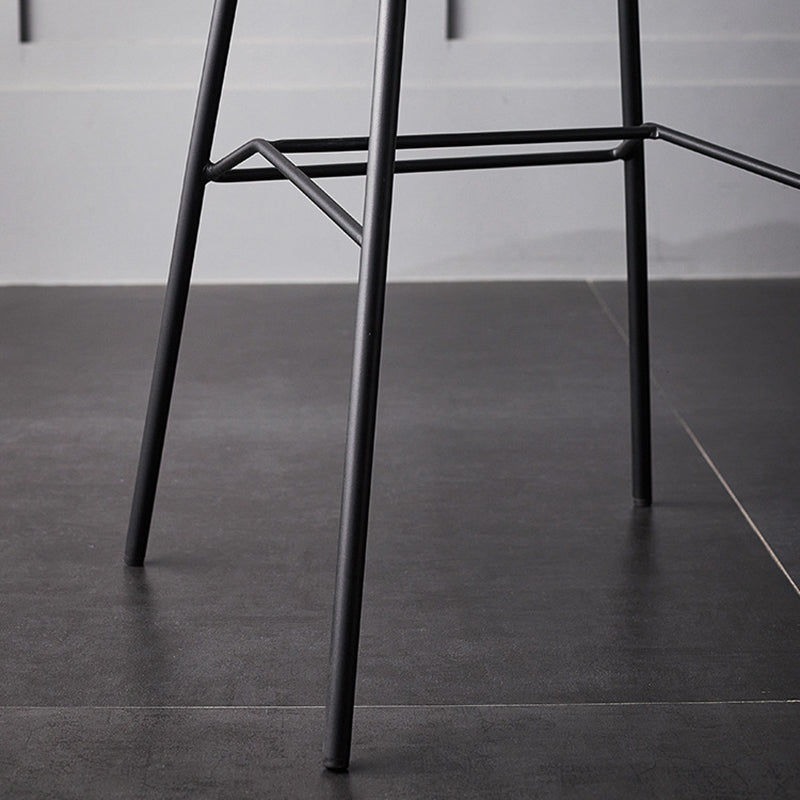 Modern Style Bar-stool Bucket Seat Counter Bar Stool with Metal Legs for Home