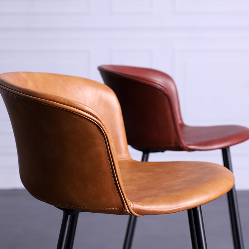 Modern Bar-stool Bucket Seat Counter Bar Stool with Metal Legs for Home Use