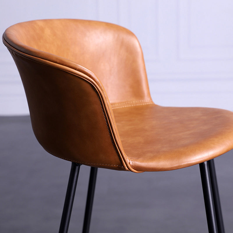 Modern Bar-stool Bucket Seat Counter Bar Stool with Metal Legs for Home Use