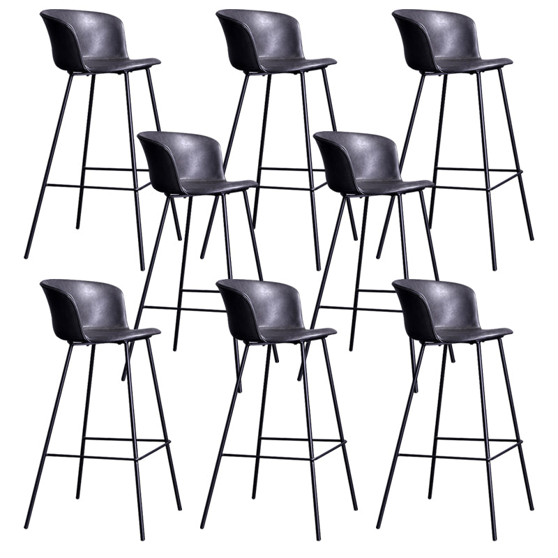 Modern Bar-stool Bucket Seat Counter Bar Stool with Metal Legs for Home Use