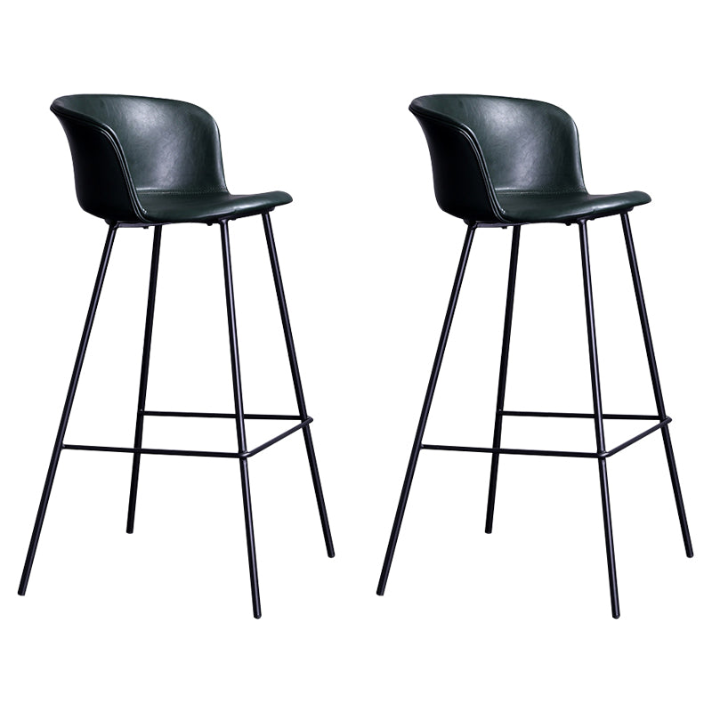 Modern Bar-stool Bucket Seat Counter Bar Stool with Metal Legs for Home Use