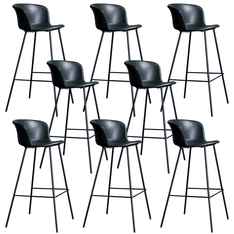 Modern Bar-stool Bucket Seat Counter Bar Stool with Metal Legs for Home Use