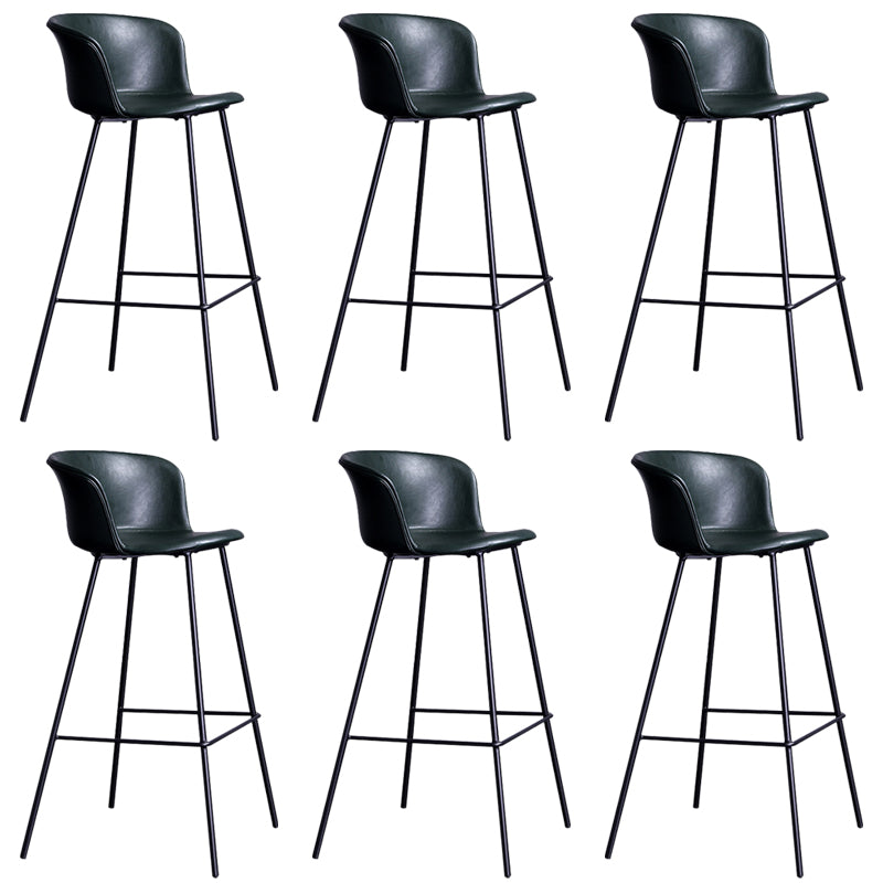 Modern Bar-stool Bucket Seat Counter Bar Stool with Metal Legs for Home Use