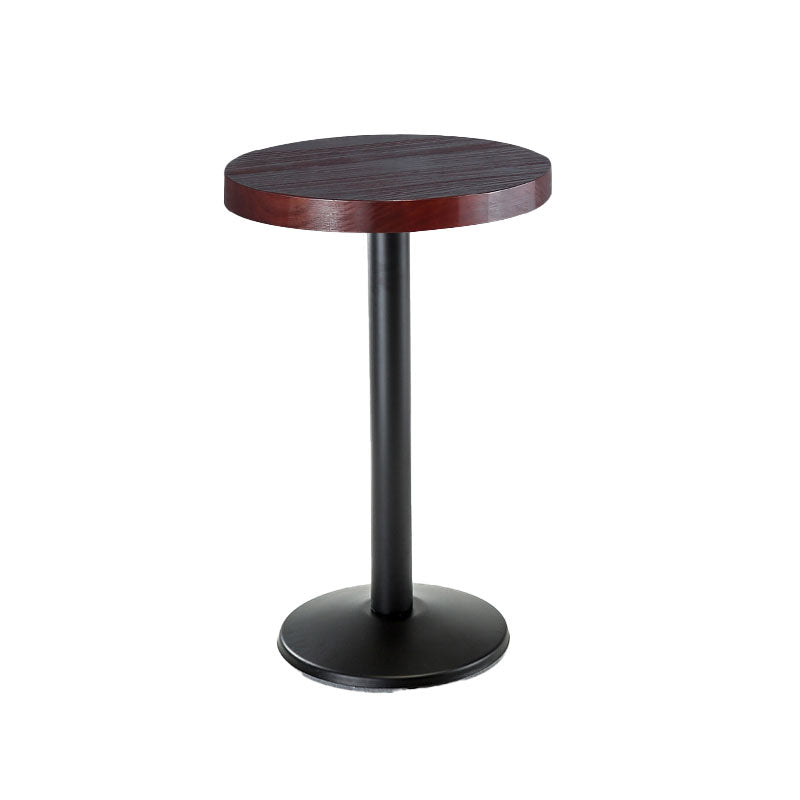 1/2/3 Pieces Industrial  Solid Wood Bar Table Set Round Counter Set for Home