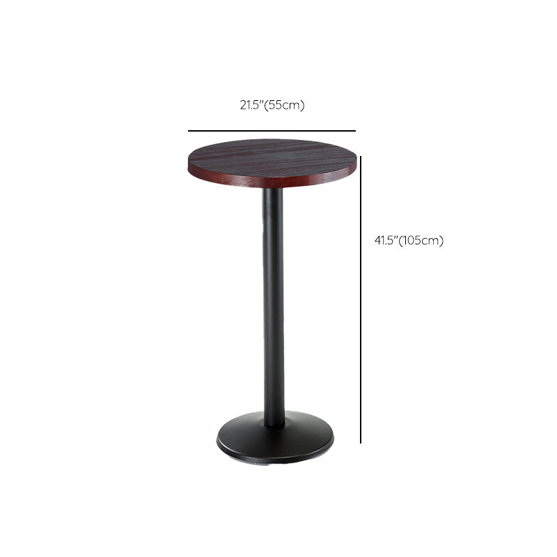 1/2/3 Pieces Industrial  Solid Wood Bar Table Set Round Counter Set for Home
