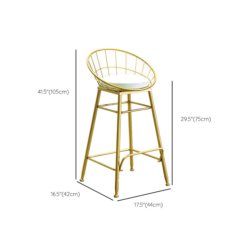 Glam Style Fixed Bar Table Set 1/3 Pieces Faux Marble Counter Table Set