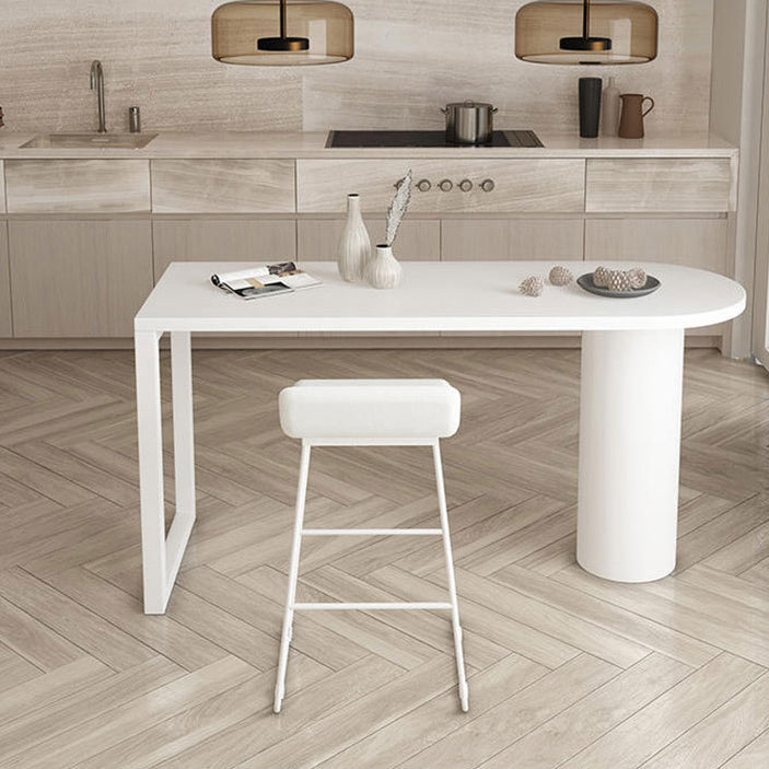 Industrial Style Bar Table Set 1/2/5 Pieces Wood Bar Table with Metal Stools