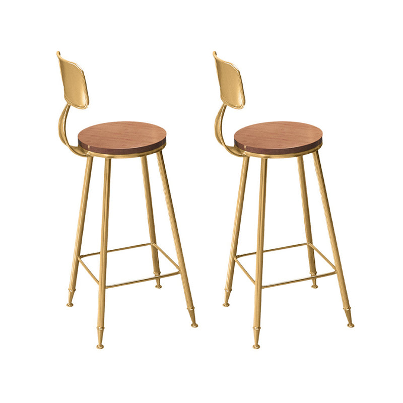 Metal Contemporary Pub Table Set 1/2/3/4 Pieces Bar Set with Upholstered Stools