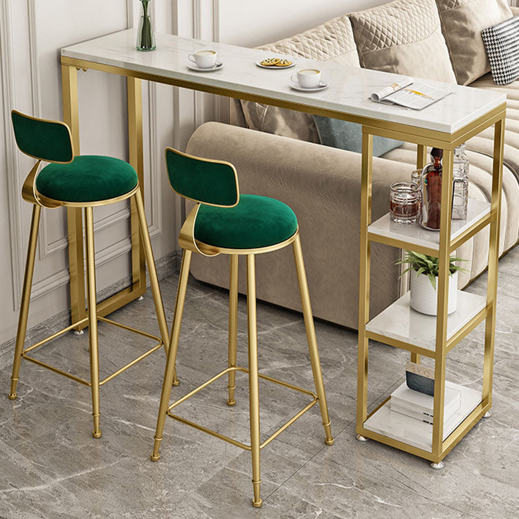 Glam Bar Stool and Table Set 1/2/3 Pieces Pub Table Set for Dining Room