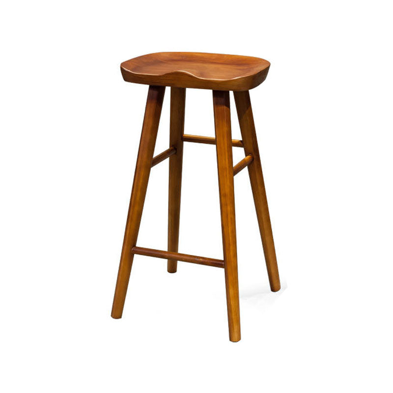 Modern Bar Table Set 1/2/4/7 Pieces Solid Wood Counter Table with Backless Stools