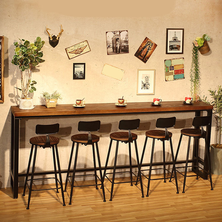 1/2/6/11 Bar Stool and Table Set Industrial Counter Height Set