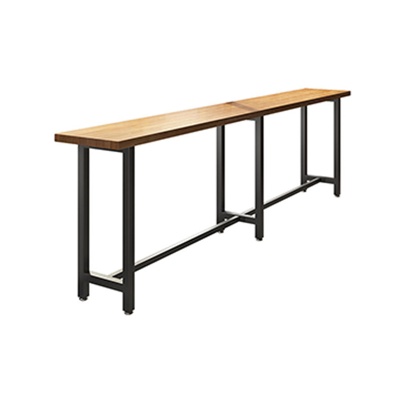 Industrial Style Bar Table 1/7 Pieces Rectangle Solid Wood Counter Set