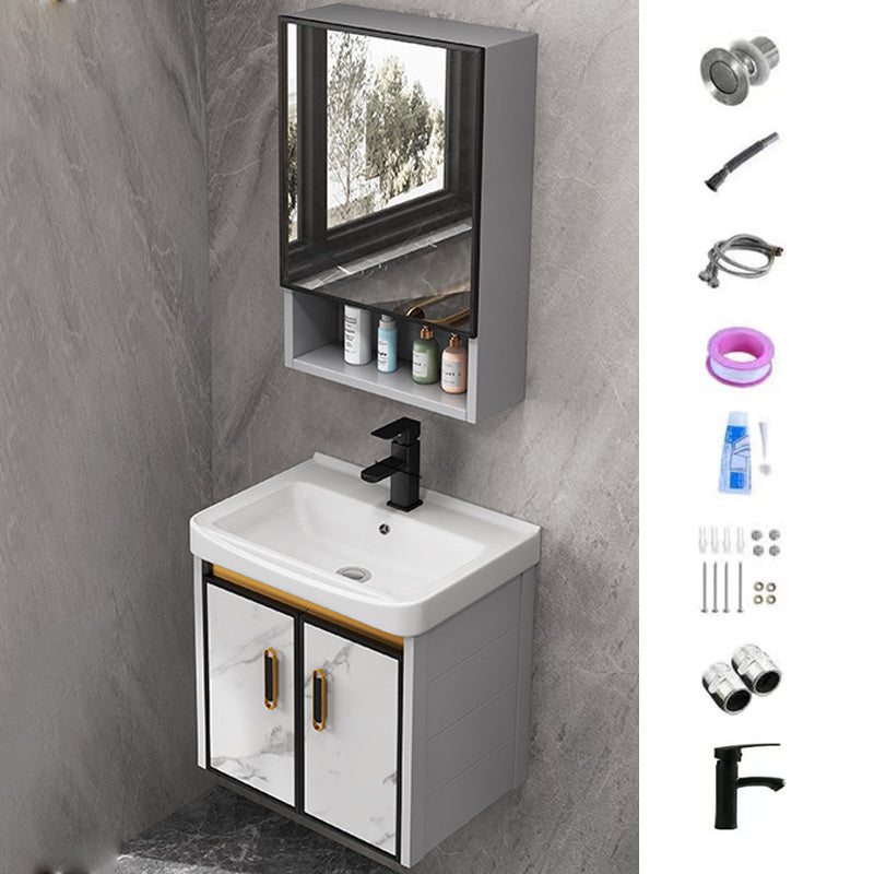 Glam Bathroom Vanity Set Single-Sink Bathroom Vanity for Bathroom