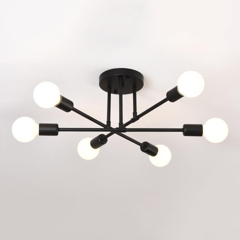 Modern Flush Mount Ceiling Light 6 Light Fixture Flush Mount Lamp for Dining Room