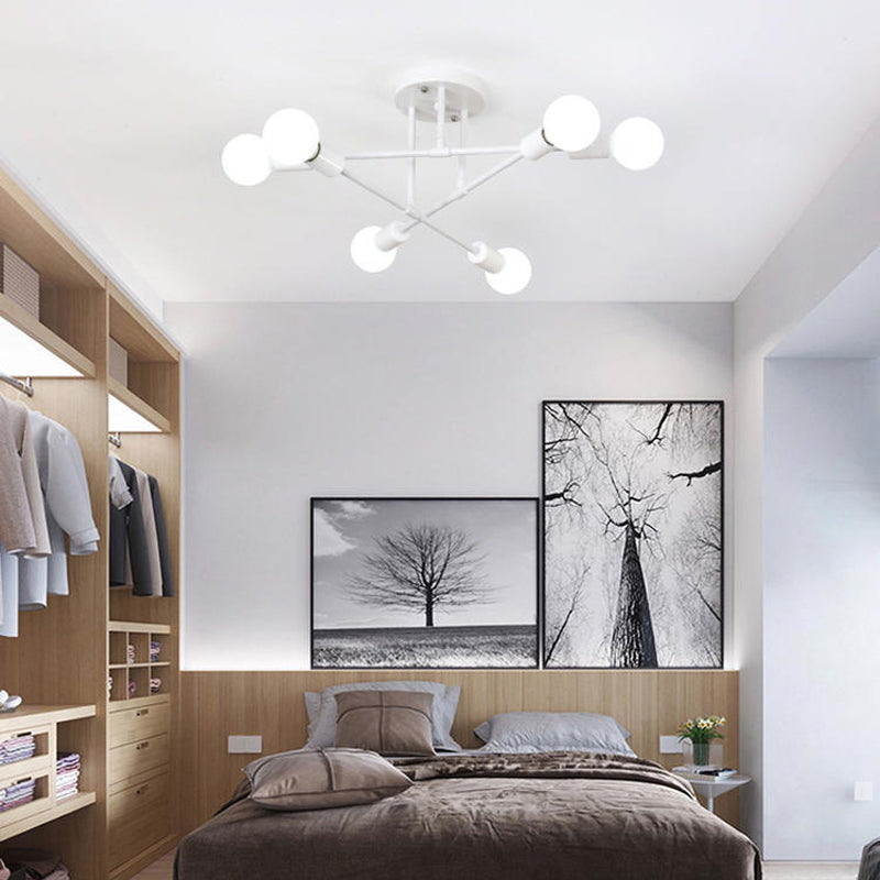 Modern Flush Mount Ceiling Light 6 Light Fixture Flush Mount Lamp for Dining Room