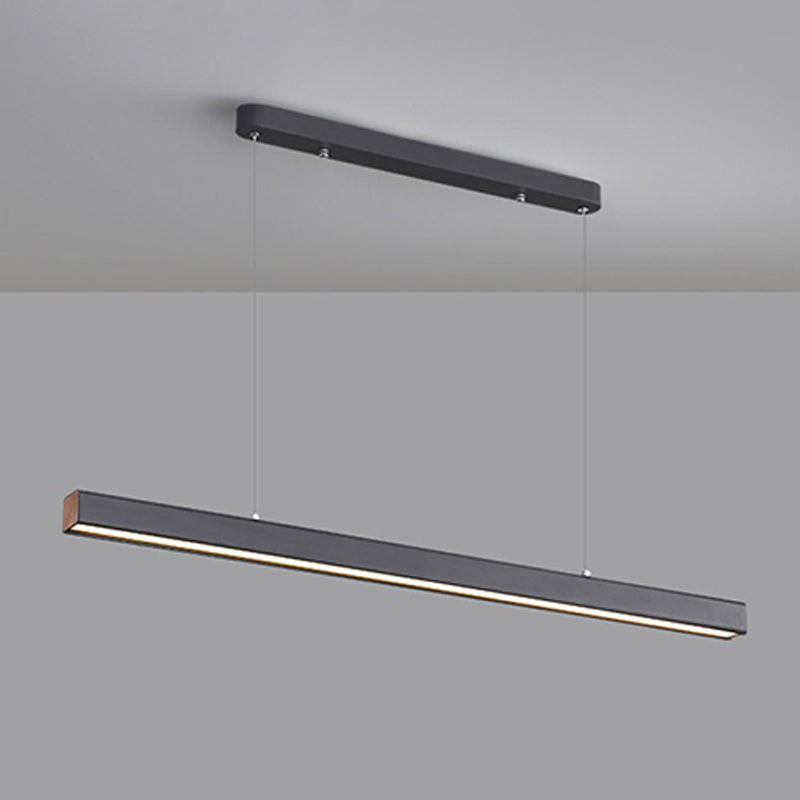 Modern Hanging Ceiling Light 1 Light Pendant Lighting Fixtures in Black Finish