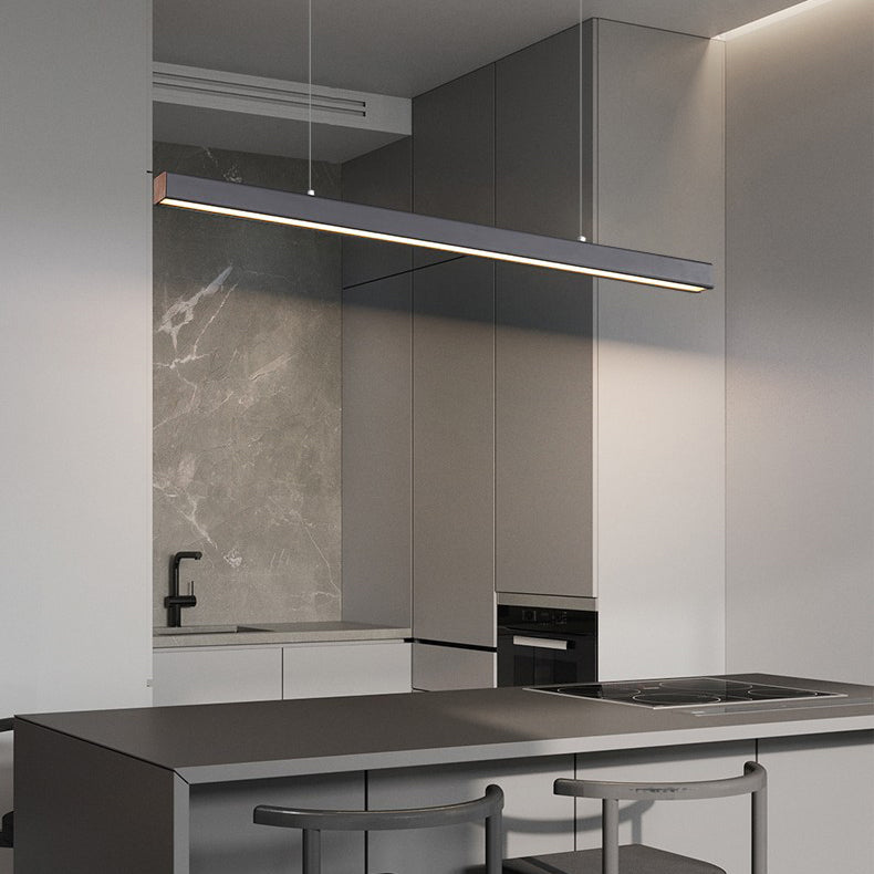Modern Hanging Ceiling Light 1 Light Pendant Lighting Fixtures in Black Finish
