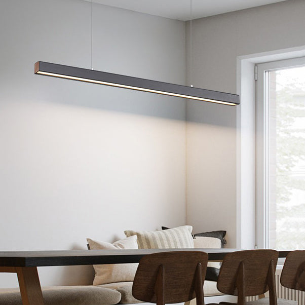 Modern Hanging Ceiling Light 1 Light Pendant Lighting Fixtures in Black Finish