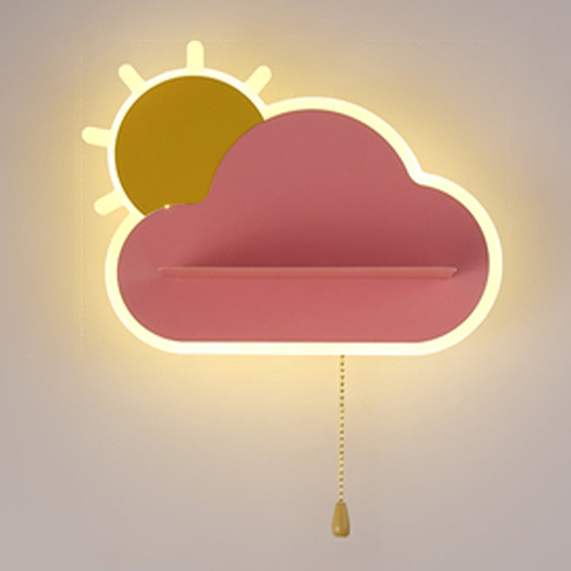 Nordic Style Wall Mount Light Cloud Shape Wall Lamp for Children's Room
