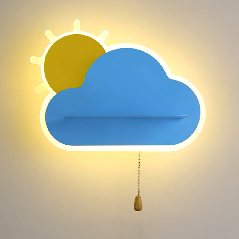 Nordic Style Wall Mount Light Cloud Shape Wall Lamp for Children's Room