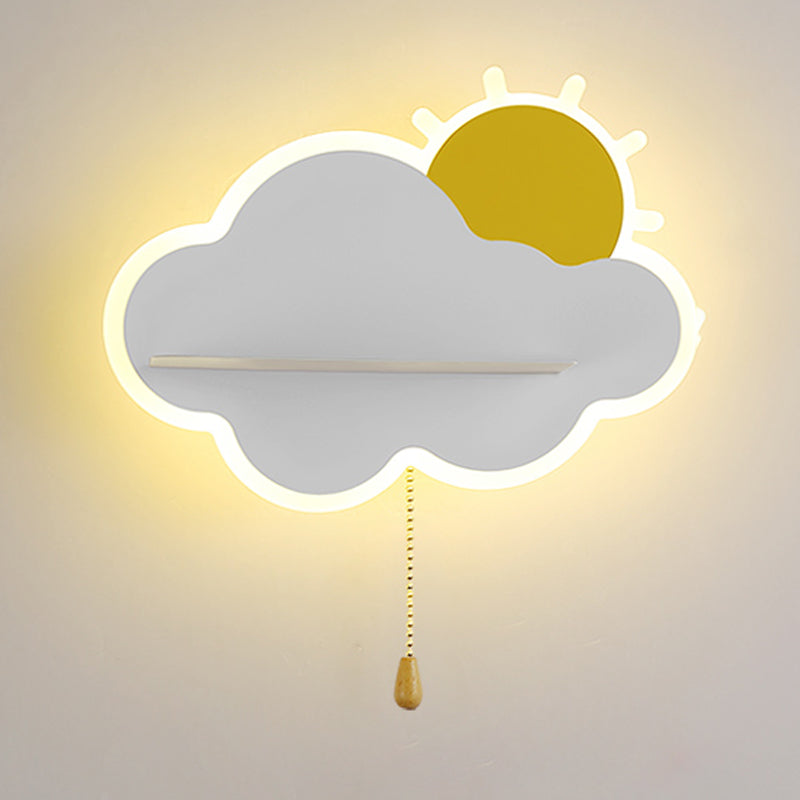 Nordic Style Wall Mount Light Cloud Shape Wall Lamp for Children's Room