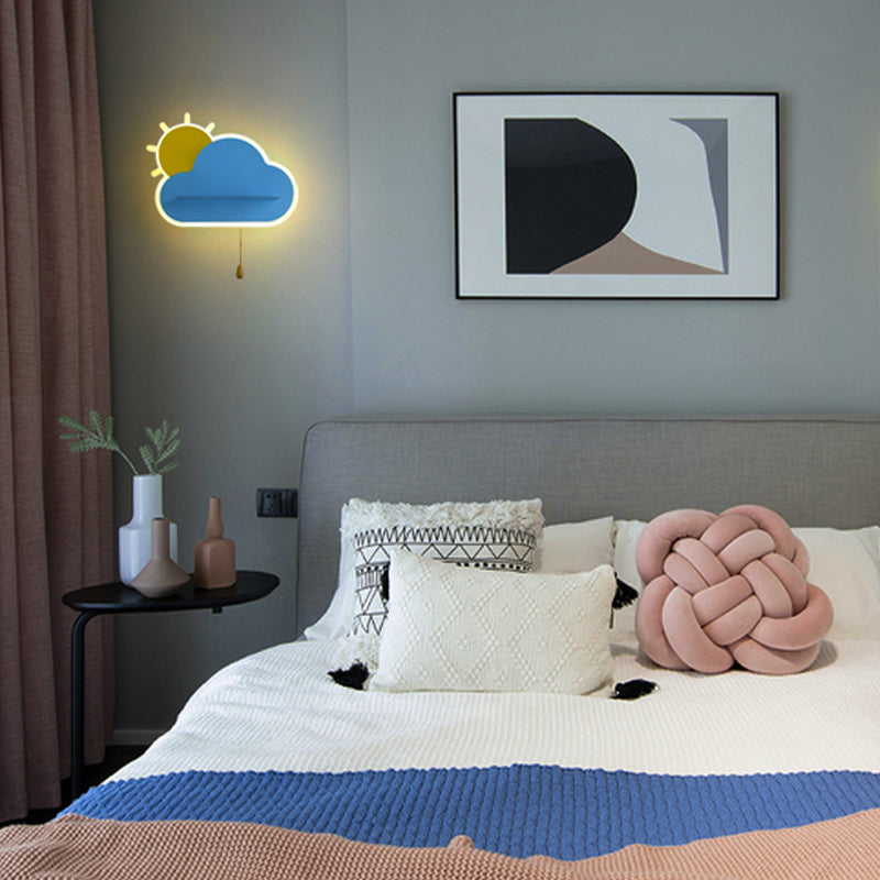 Nordic Style Wall Mount Light Cloud Shape Wall Lamp for Children's Room