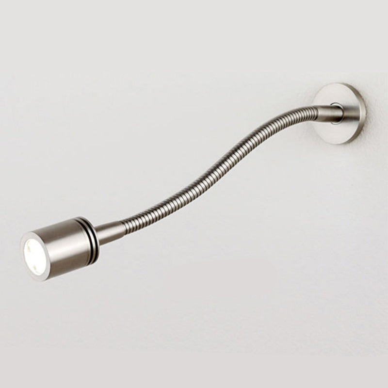 Modernism Single Golden/Nickel Wall Mounted Sconce Metallic LED Wall Light