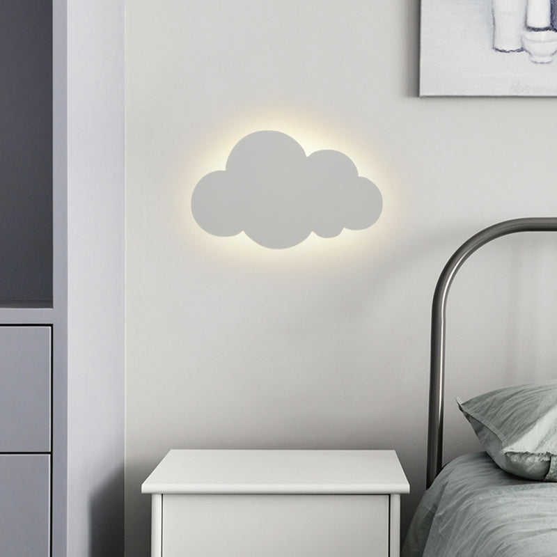 Nordic Style Iron Wall Light Cloud Shape Wall Lamp for Children's Room